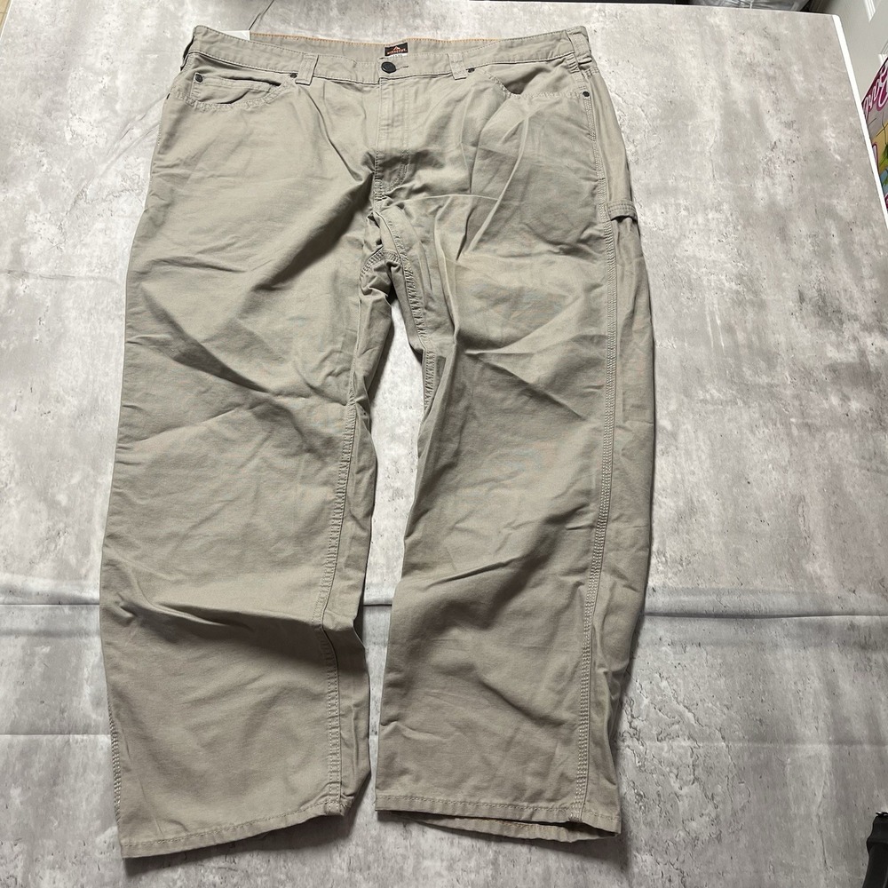 Ridgecut Toughwear Pant Men 44x30 Gray Cotton Straight Workwear Utility Stretch